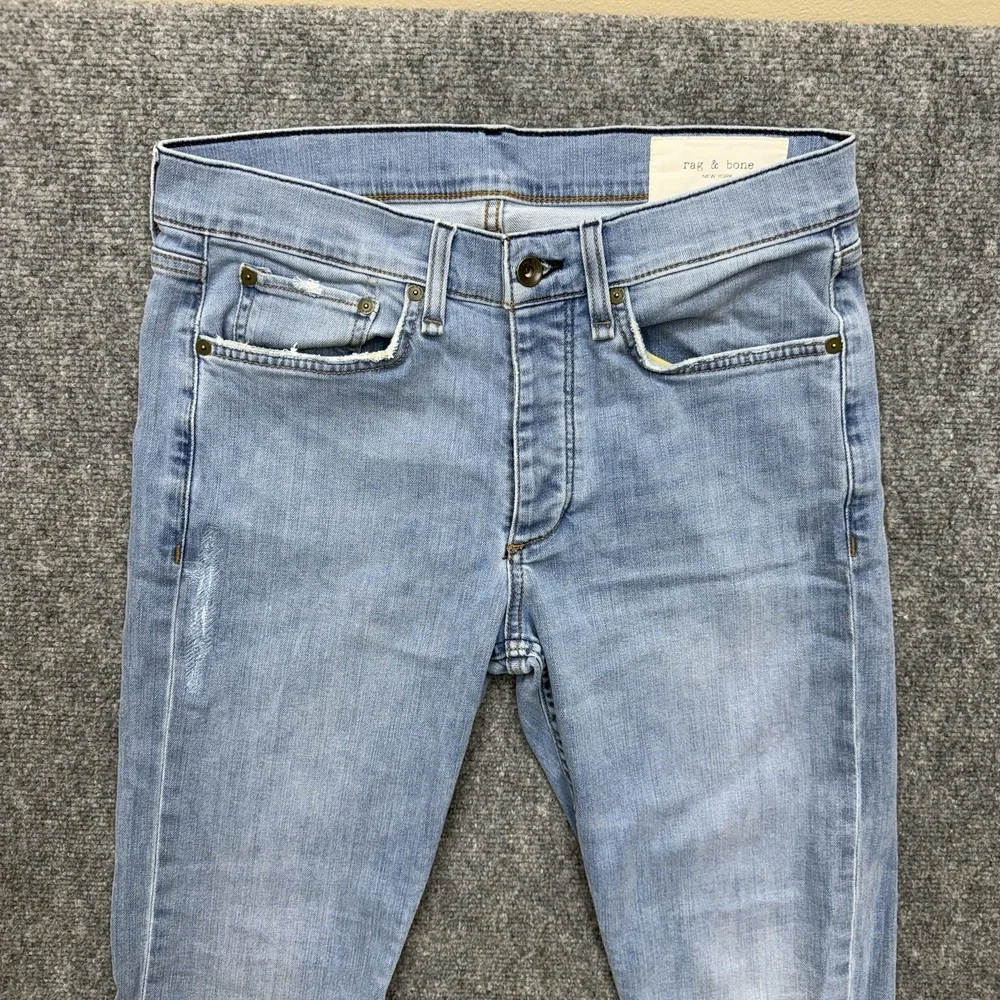 Rag and Bone fit 1 Extra Slim jeans distressed Buttonfly Mens size size 32 32x32
